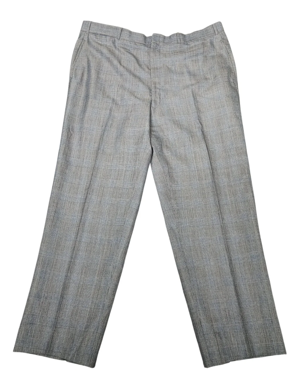 Vintage Brooks Brothers 346 Blazer Suit 44R Pants 39x28 Gray Glen Plaid Business